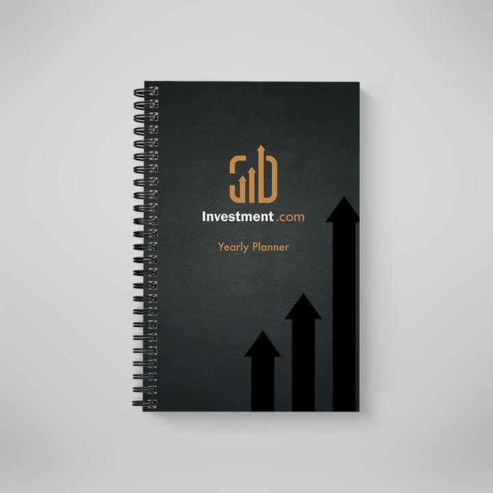 Hard Cover Planner with Black Spiral Binding