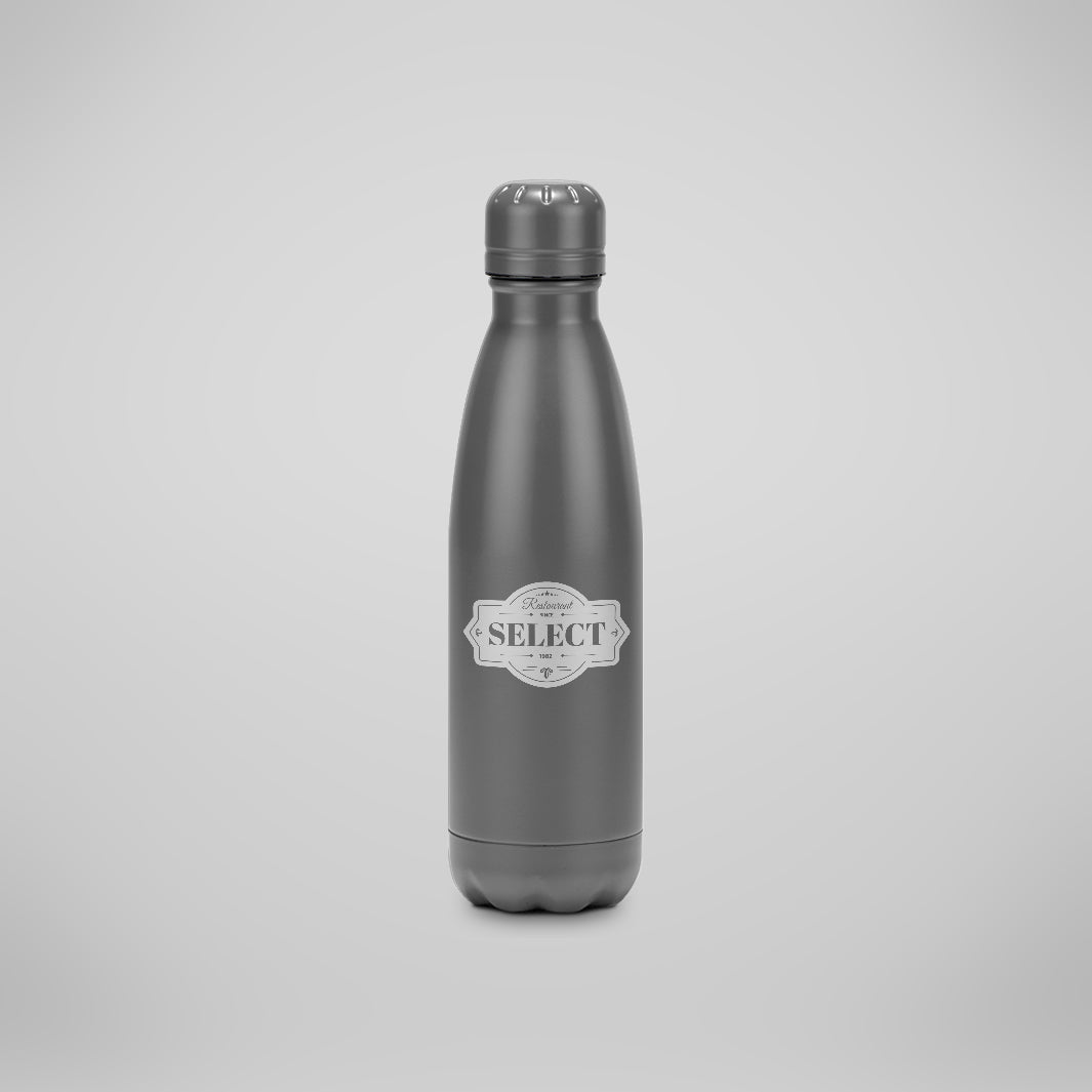 Stainless Steel Laser Engraved Water Bottle with Twist on Lid - 17 oz
