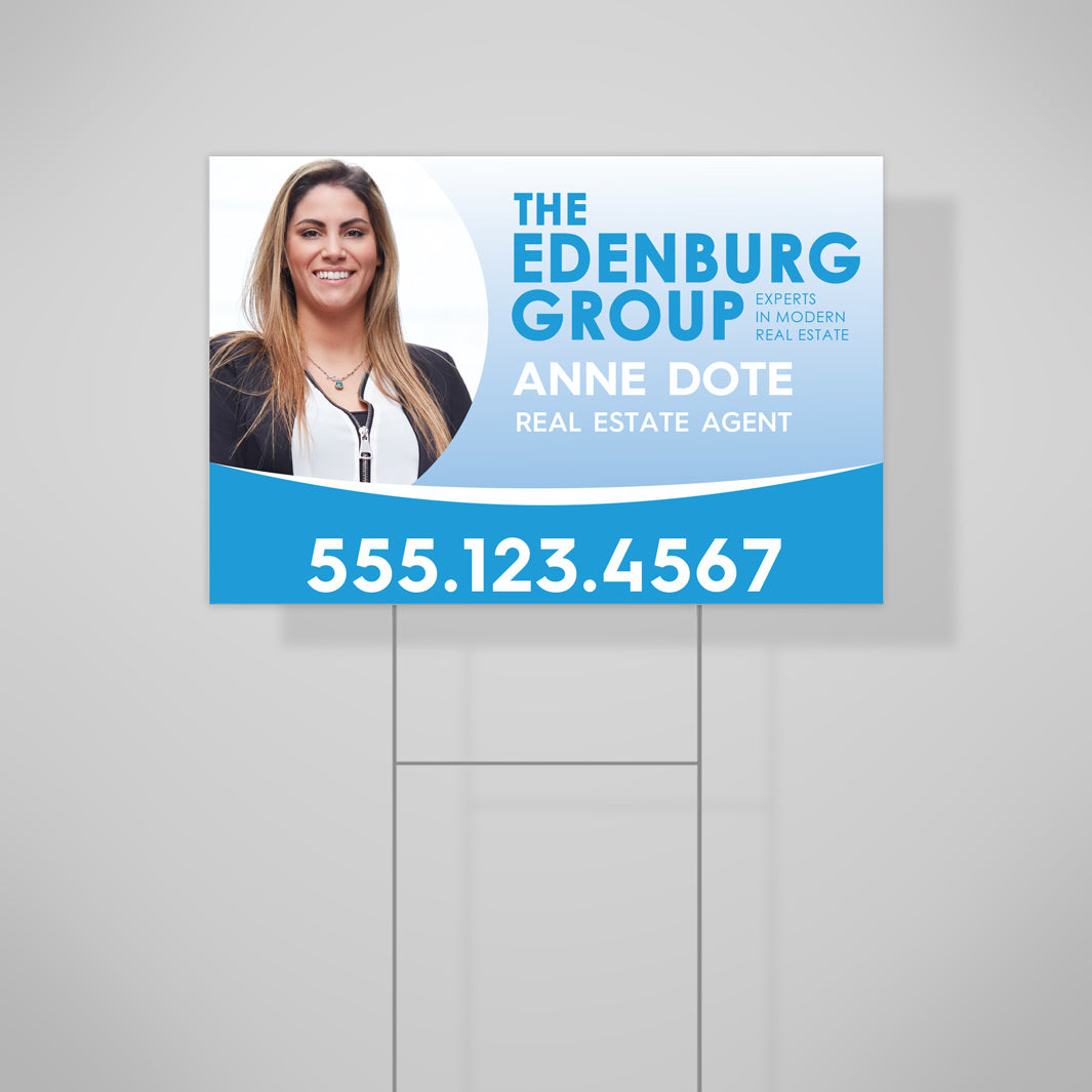 Plastic Yard Sign with Metal H-Stake